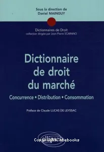 Dictionnaire de droit du marché