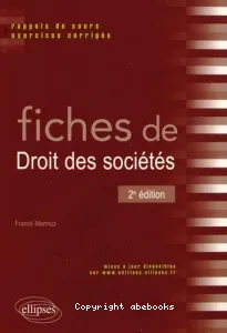 Fiches de droit des sociétés