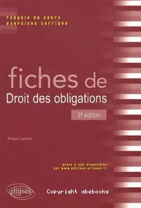 Fiches de droit des obligations