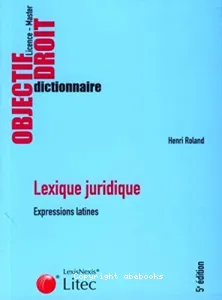 Lexique juridique