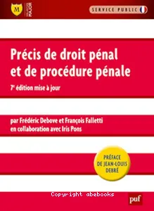 Précis de droit pénal et de procédure pénale