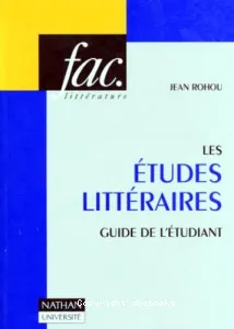 Les études littéraires, méthodes et perspectives