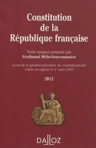Constitution de la République française 2012