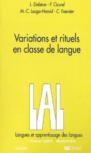 Variations et rituels en classe de langue livre