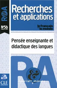 Pensée enseignante et didactique des langues