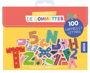 Ma pochette de gommettes - 100 lettres et chiffres