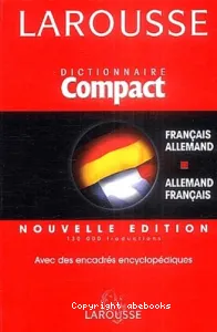 Dictionnaire compact français-allemand, allemand-français