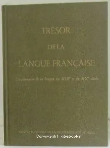 Trésor de la langue française