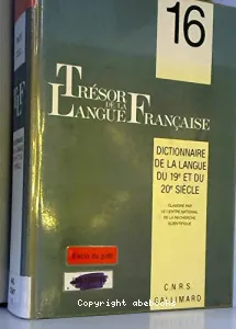 Trésor de la langue française