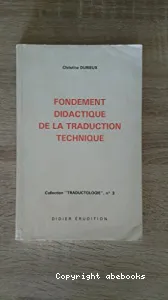 Fondement didactique de la traduction technique