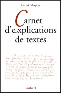 Carnet d'explications de textes