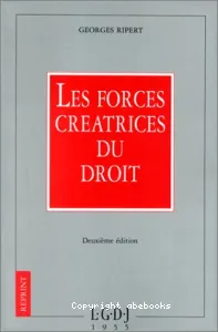 forces créatrices du droit (Les)