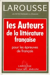 auteurs de la littérature française (Les)