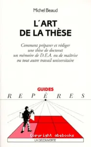 art de la thèse (L')