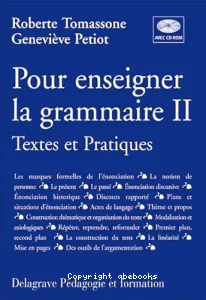 Pour enseigner la grammaire