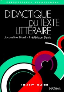 Didactique du texte littéraire