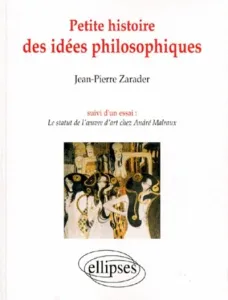 Petite histoire des idees philosophiques ; suivi de Le statiut de l'oeuvre d 'art chez Andre Malraux