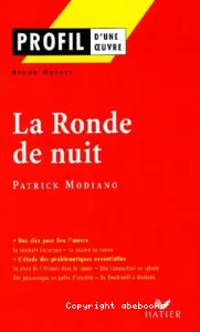 ronde de nuit (1969), Patrick Modiano (La)