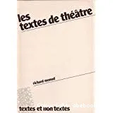 textes de théâtre (Les)