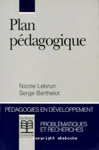 Plan pédagogique