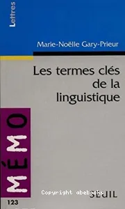 termes clés de la linguistique (Les)