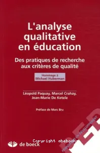 analyse qualitative en éducation (L')