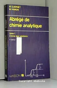 Abrégé de chimie analytique