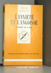 anxiété et l'angoisse (L')