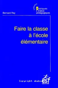 Faire la classe à l'école élémentaire