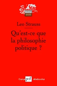 Qu'est-ce que la philosophie politique ?