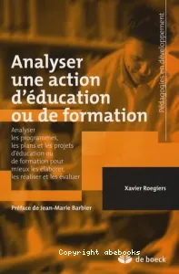 Analyser une action d'éducation ou de formation