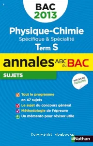 Physique chimie, spécifique & spécialité, terminale S