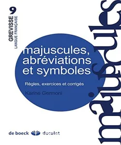 Majuscules, abréviations et symboles