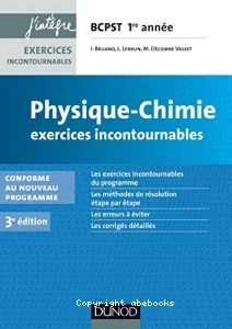 Physique chimie BCPST 1re année