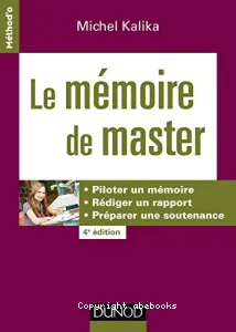 Le mémoire de master