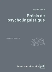 Précis de psycholinguistique