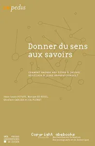 Donner du sens aux savoirs