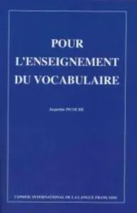 Pour l'enseignement du vocabulaire