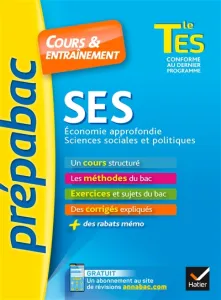 SES, sciences économiques et sociales, spécifiques et spécialités, terminale ES
