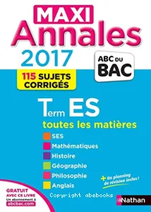 Terminale ES, toutes les matières