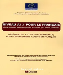 Niveau A1.1 pour le français