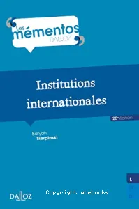 Institutions internationales