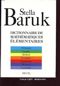 Dictionnaire de mathématiques élémentaires