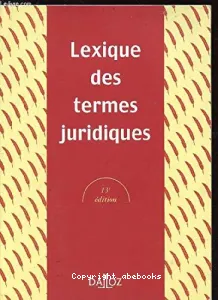 Lexique des termes juridiques