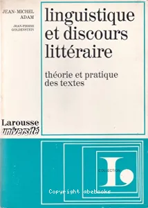 Linguistique et discours littéraire