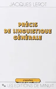 Précis de linguistique générale