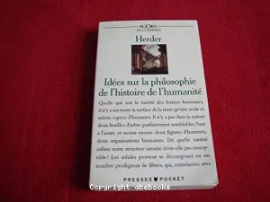 Idées sur la philosophie de l'histoire de l'humanité