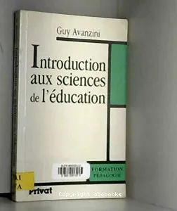 Introduction aux sciences de l'éducation