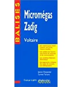 Micromégas, Zadig, Voltaire