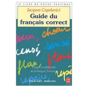 Guide du français correct